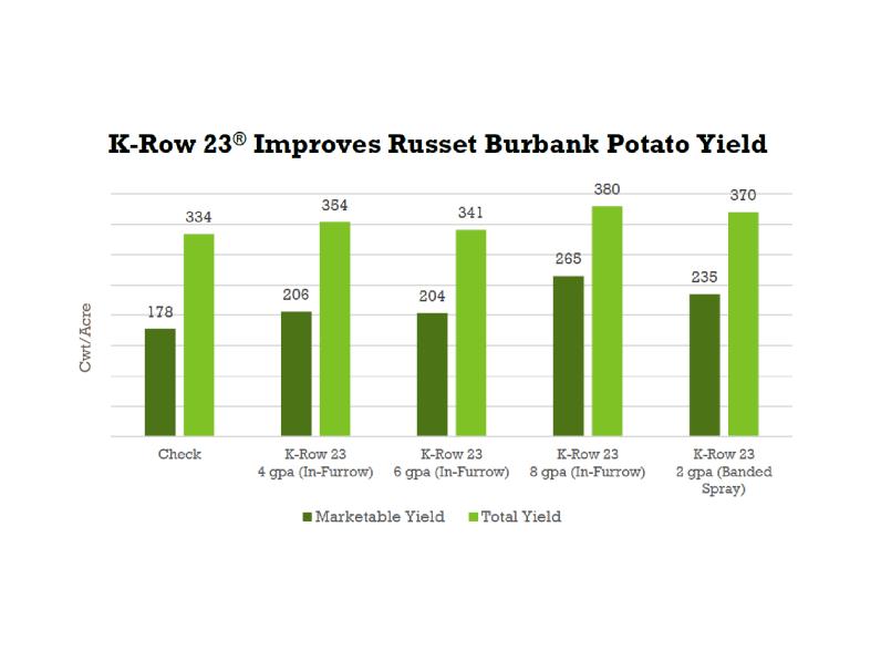 K-Row 23 Potato Trial Data